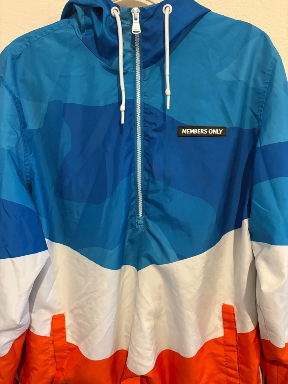 MEMBERS ONLY Windbreaker Jacket with hood